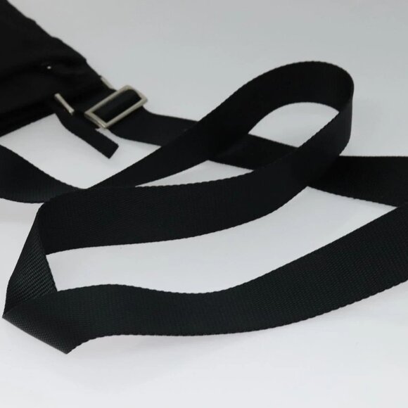 PRADA Shoulder Bag Nylon Black Silver Auth ep9765 - Picture 8 of 16